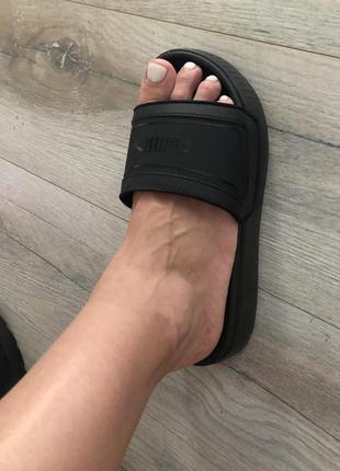 Шлепки puma на стопу 25-25,5 см шлёпанцы на платформе.