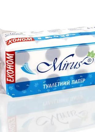 Туалетний папір "mirus", білий 18г/м, 2 шари, 8 шт