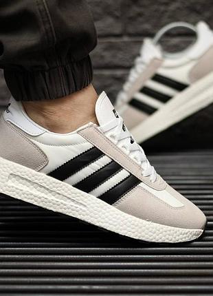 Беж adidas marathon tech 🍒 boost кроссовки с выступающей пяткой для лучшей стабилизации буст