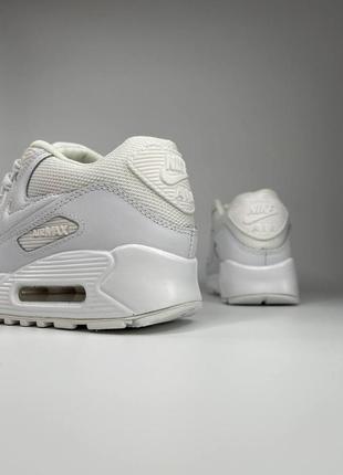 Nike air max 90 (білі)8 фото