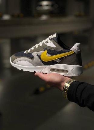 Чоловічі кросівки nike air max 90 grey yellow кроссовки мужские найк аир макс серые