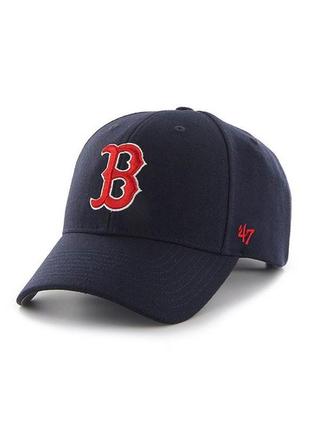 Кепка mvp 47 brand boston red sox raised basic темно-синий уни osfa b-rac02ctp-ny