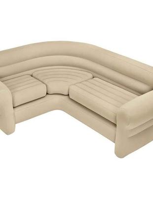 Надувний диван intex 68575, 257 х 203 х 76 см. кутовий диван
