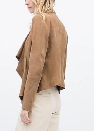 Отличный замшевый пиджак куртка от zara