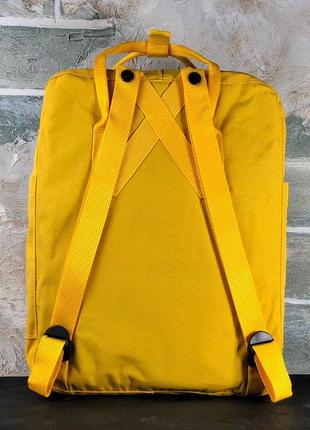 Крутий жіночий рюкзак fjallraven kanken в жовтому кольорі 😍🔥3 фото