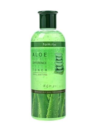 Тонер для лица с алоэ farm stay visible difference moisture toner aloe 350ml