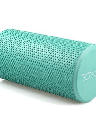 Массажний ролик (валик). роллер для йоги и фитнеса 7sports гладкий foam roller eva мятный (30*15см.)2 фото