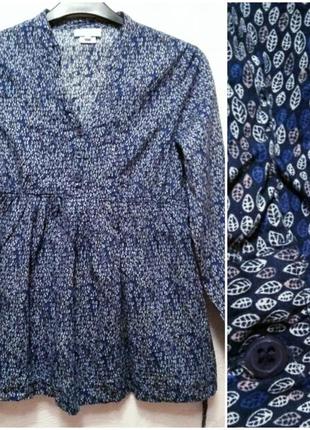 Удлинённая блуза для беременныхили для девушки с животиком, 46-48, jojo maman bebe1 фото