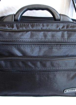 Мужская сумка через плечо папка портфель а4 черная2 фото