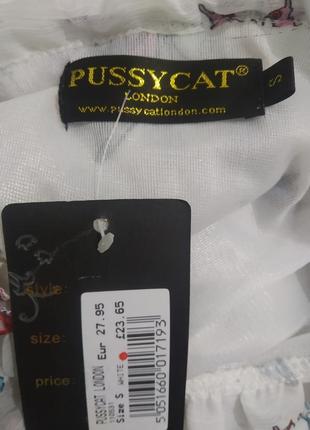 Шифонове плаття з драпіруванням в принт метелики pussycat london.6 фото