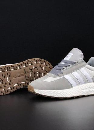 Чоловічі кросівки adidas boost  сірі2 фото