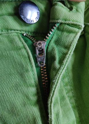 Від боенду преміум класу armani jeans жіночі джинси прямі зелені9 фото