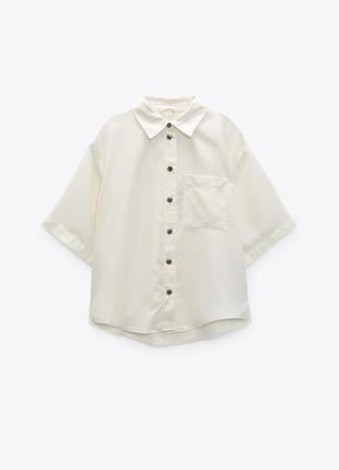 Блузка сорочка рубашка теніска xl xxl zara нова колекція 2023 року6 фото