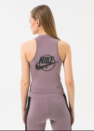 Nike sportswear sports utility женский спортивный комплект костюм топ майка шорты леггинсы велосипедки новый оригинал3 фото