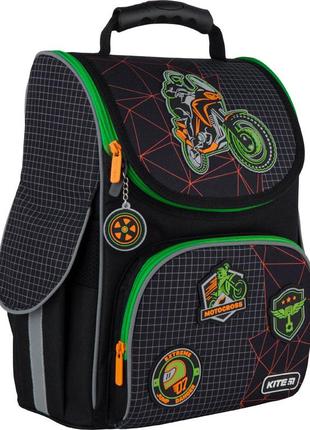 Рюкзак шкільний каркасний kite education motocross2 фото