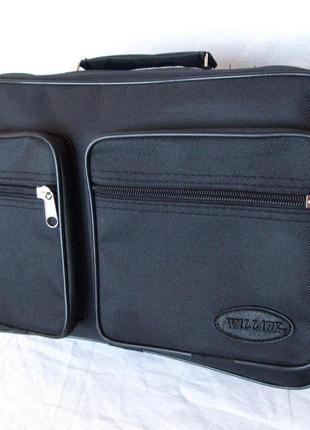 Мужская сумка через плечо барсетка папка портфель а4 черная4 фото