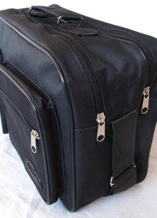 Мужская сумка через плечо барсетка папка портфель а4 черная6 фото