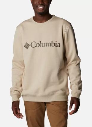 Мужская футболка с круглым вырезом из флиса с логотипом columbia columbia sportswear