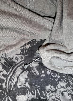 Стильное,трикотажное,асимметричное,лёгкое платье-туника с принтом,мега батал10 фото