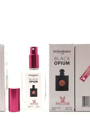 Жіночий аромат yves saint laurent black opium (ивсен лоран блек опіум) з феромоном 60 мл1 фото