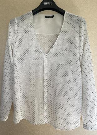 Блуза massimo dutti, 100%шовк