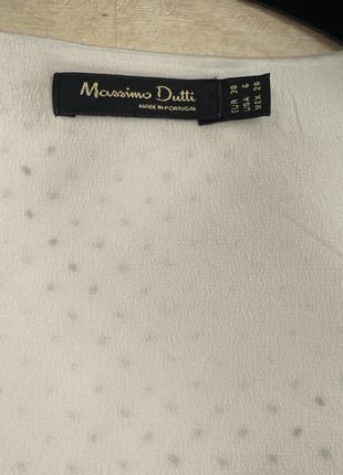 Блуза massimo dutti, 100%шовк3 фото