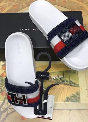 Tommy hilfiger. жіночі шльопки. оригінал. розмір 39.