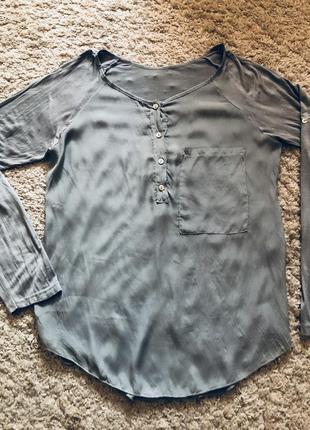 Кофточка, блузка италия шелк оригинал размер m,l5 фото