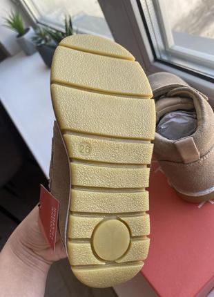 Детские кожаные помещений демисезонные ботинки сапоги на липучках rockport alden