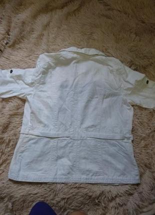 Белоснежный летний пиджачок из льна3 фото