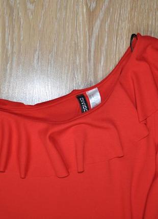Яркое красное  платье h&m3 фото