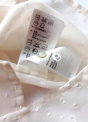 🆂🅰🅻🅴 новая легкая прозрачная блуза айвори h&amp;m, l/xl2 фото