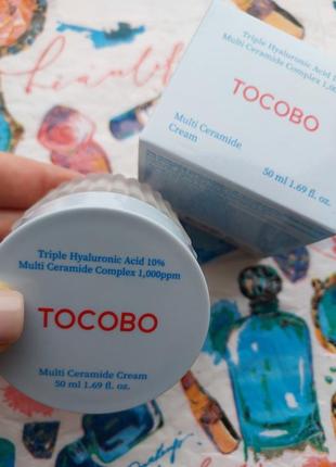 Питательный и восстанавливающий крем с керамидами tocobo multi ceramide cream 50 ml1 фото