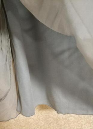 Трендовая юбка юбка плиссе плиссированная сборка гофре плиссе бренд зара zara basic, р.s6 фото
