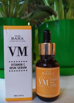 Сыворотка с витамином c, феруловой кислотой, витамином е и msm витамин с cos de baha vm vitamin c