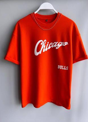 Мужская футболка c. bulls orange.2 фото