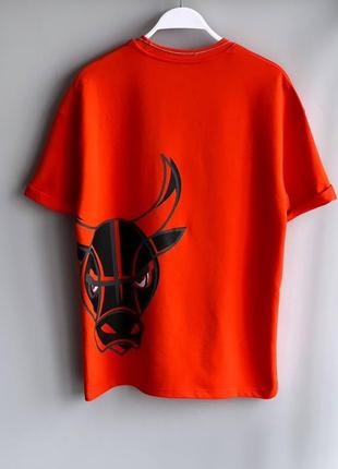 Мужская футболка c. bulls orange.3 фото