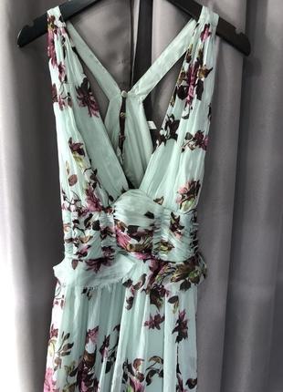 Платье макси с необработанными краями и цветочным принтом asos design7 фото