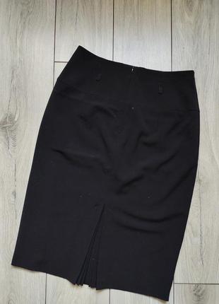 Классическая черная юбка-миди карандаш2 фото