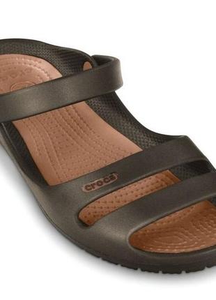 1, босоножки сандалии женские crocs cleo ii крокс клео 24-24.5 см  размер w9 оригинал4 фото