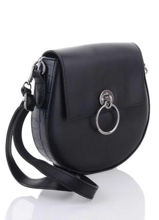 Женская сумка «челси» черная2 фото