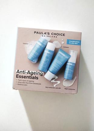 Paula's choice - набір засобів проти зморшок для проблемної шкіри - trial kits anti-aging essentials combination to oily skin2 фото