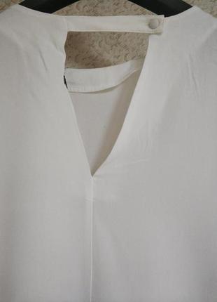 Блуза блузка белая вискоза ришелье вышивка бренд next,р.104 фото