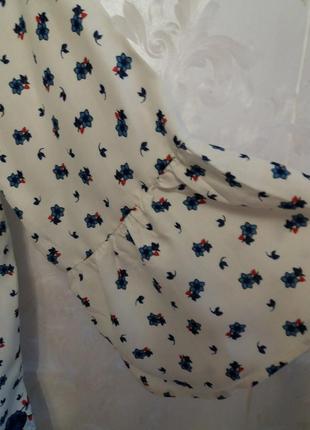 Вискозная блуза-вышиванка с воланами на рукавах george4 фото