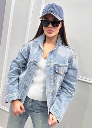 Джинсова куртка  у стилі balenciaga