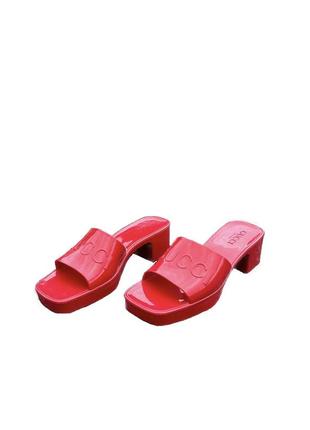 Gucci jelly sandals/ мюли gucci