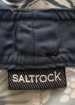 Яркие пляжные шорты плавки saltrock с цветочным принтом размер l6 фото