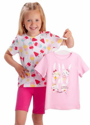 Футболки для дівчат комплект футболок бавовняних бавовна