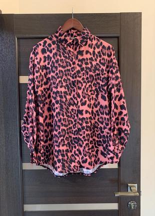 Сорочка з леопардовим принтом нова7 фото