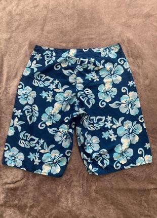 Яскраві пляжні шорти плавки saltrock з квітковим принтом розмір l